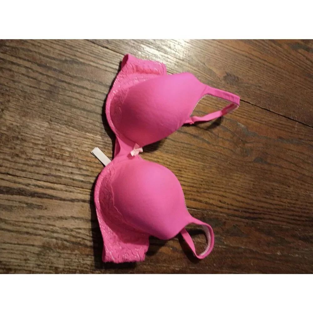 36C Victorias Secret Body by Victoria Pink Lace Padded Bra